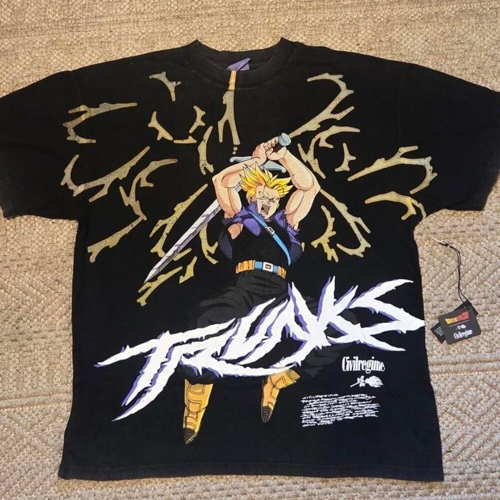 Civil Regime x Dragon Ball Z “Trunks Wrath” Oversized Tee LARGE